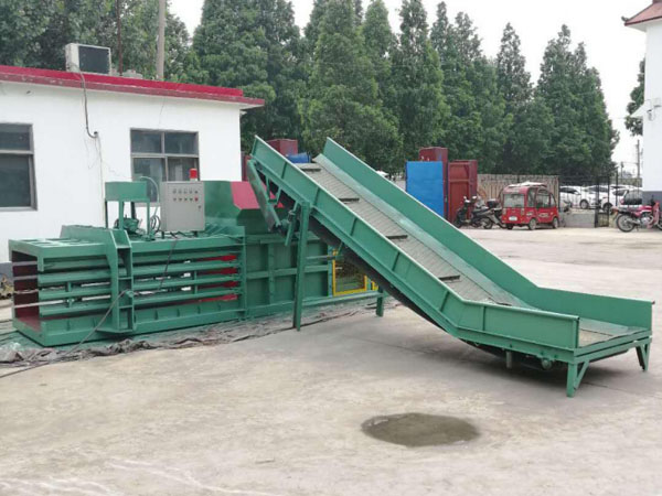 Automatic waste baling machine